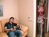 Nadržená tetička přistihne synovce při honění
